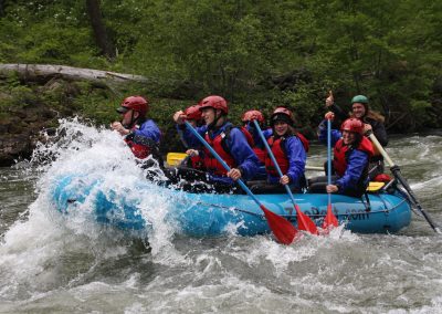 Thumbs up for whitewater rafting on the Klickitat River